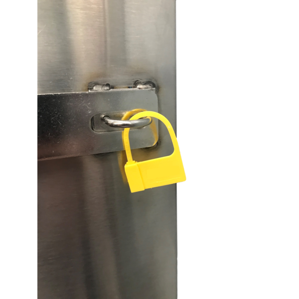 Omnimed Tamper Evident Safety Lockout Seals (Non-Numbered), Yellow, PK100 484108_Y